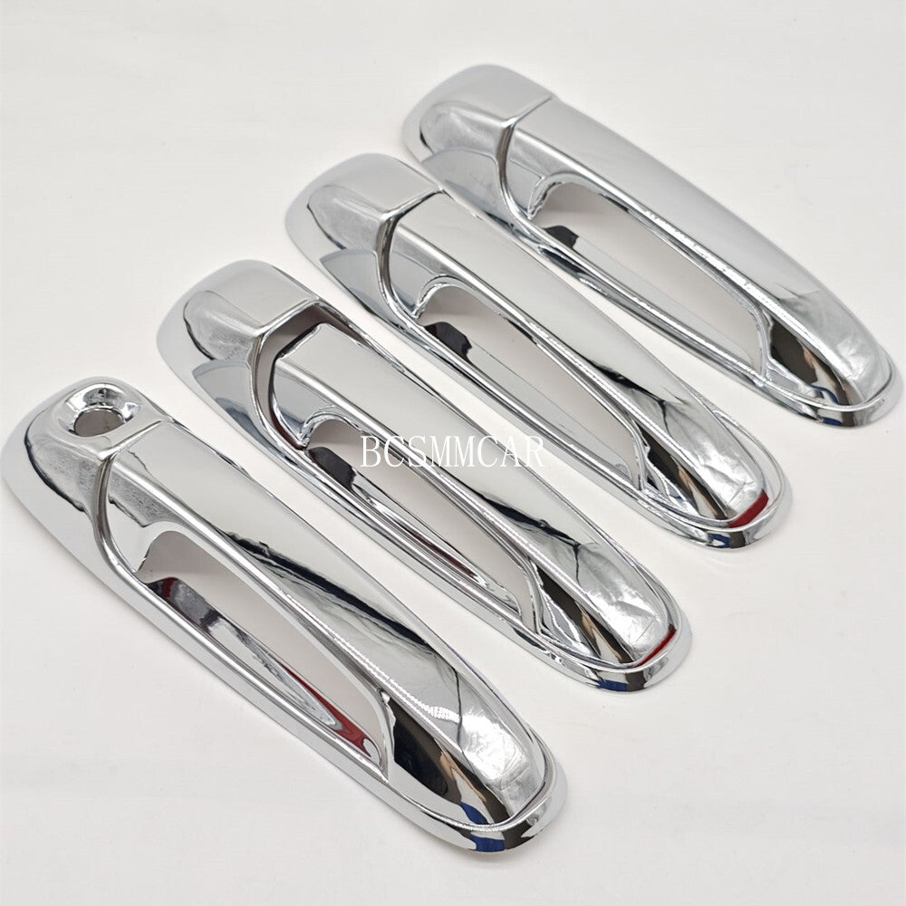 4 Door Handle Cover W/Keyhole Fit for 2009-2018 for Dodge for Ram 1500 2500 3500 4500