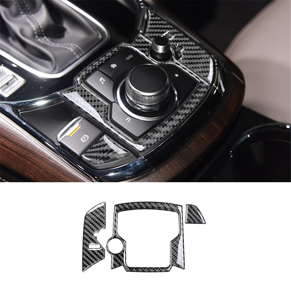 50pcs Carbon Fiber Interior Full Sets Cover Trim Kit for Mazda CX-9 2016-2022