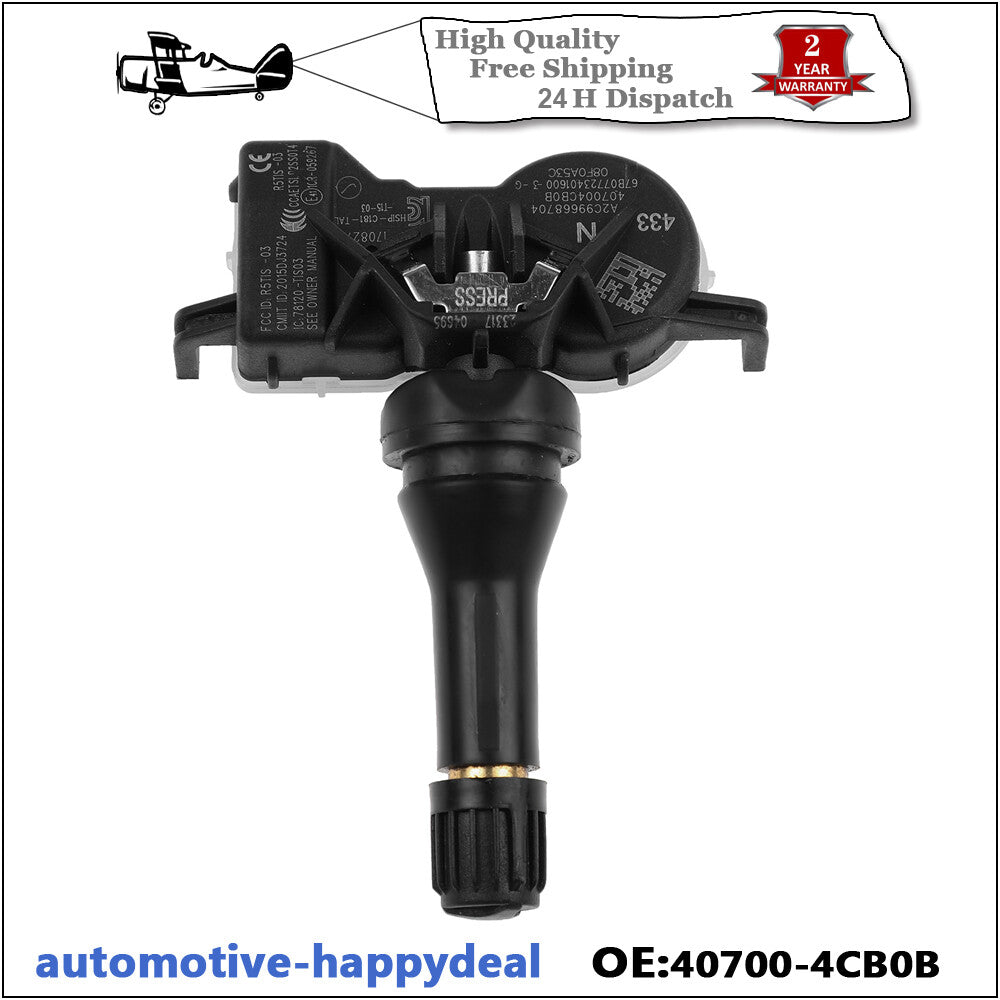 TPMS TYRE PRESSURE SENSOR for NISSAN QASHQAI II J11 X-TRAIL T32 NV200 MICRA