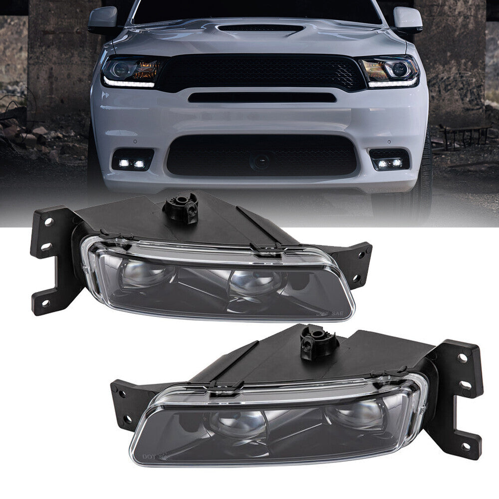 Bumper Fog Light Pair for Dodge Durango SRT 2018-2022 2023 LED DRL Driving Lamp