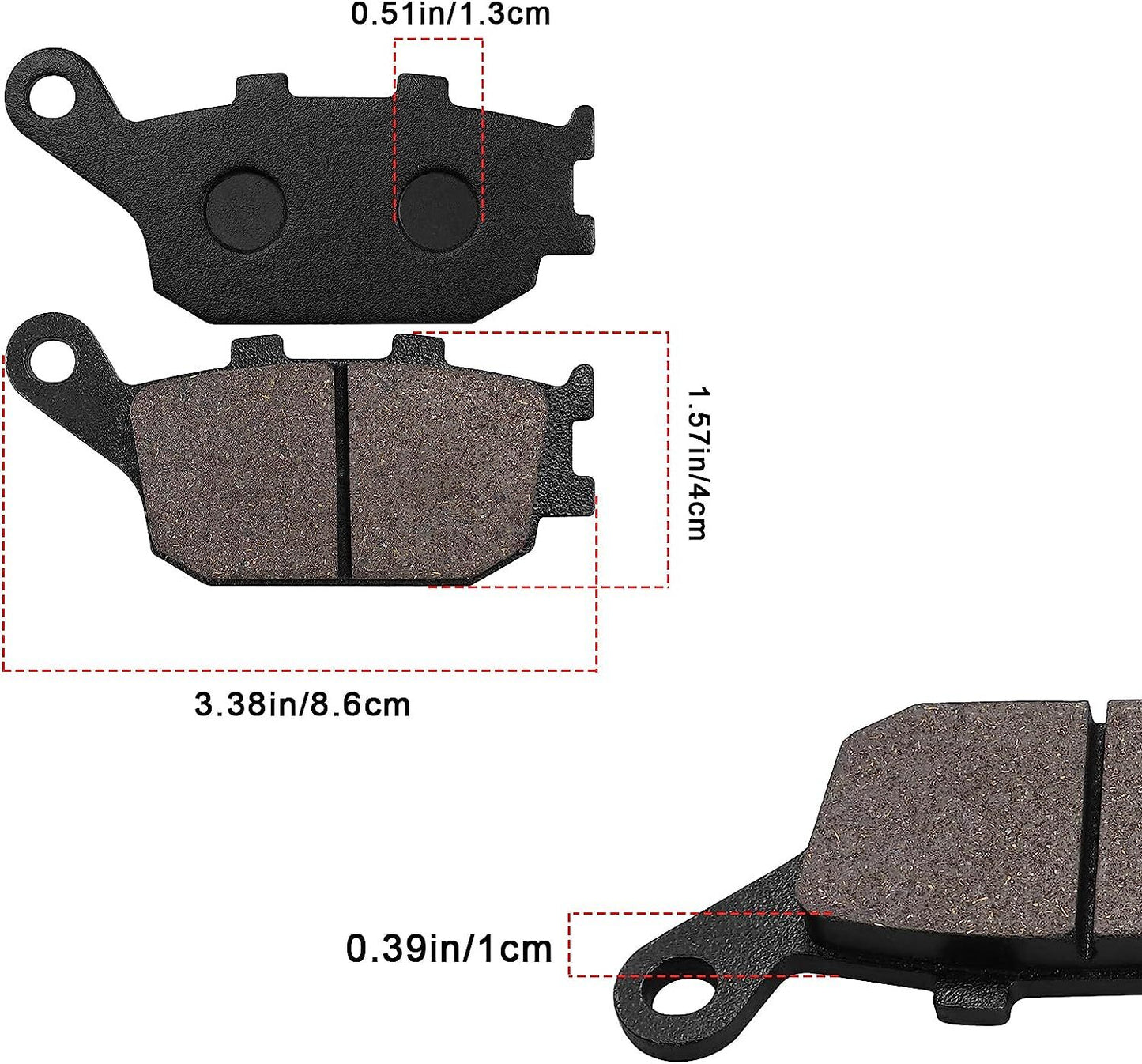 Brake Pads for Honda VT1300CX Fury/VT1300CT Interstate/VT1300CS Sabre/VT1100C2