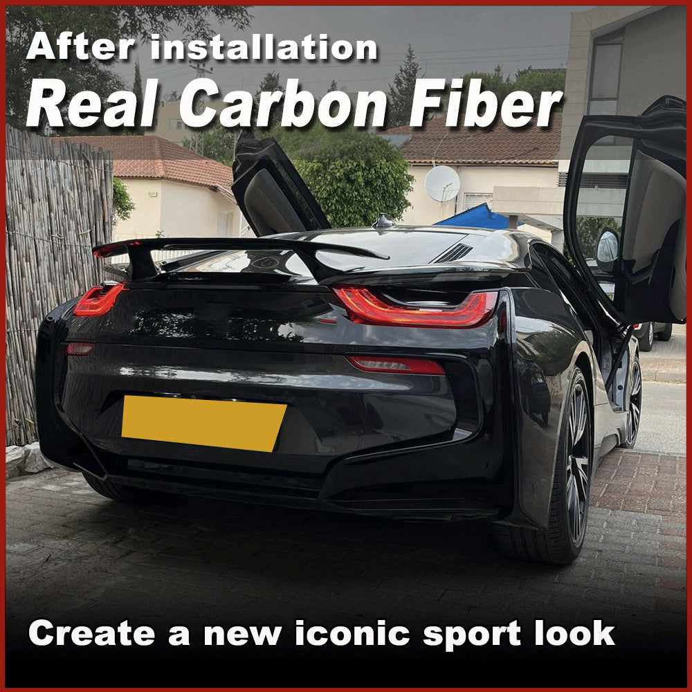 Fit for BMW i8 I12 Coupe 2014-20 Real Carbon Fiber Rear Trunk Spoiler Boot Wing
