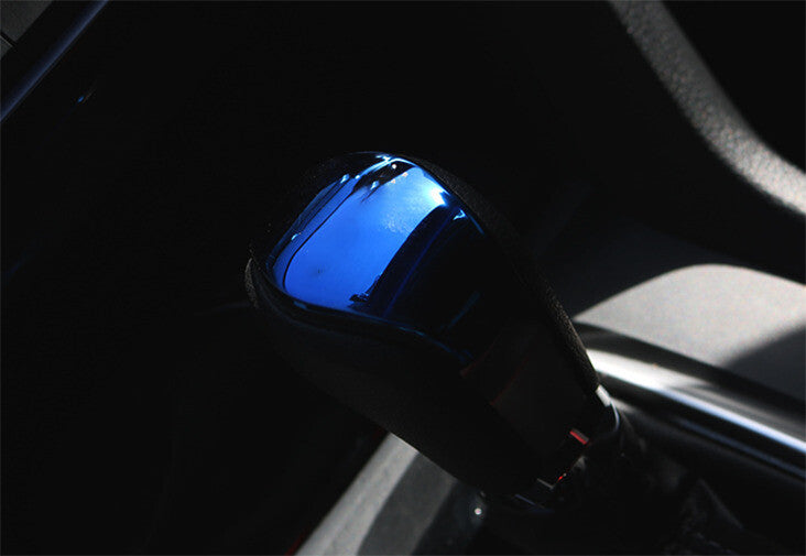 Gear Shift Knob Head Cover Trim 1X for Honda for Civic 10th 2016-2021 Blue Titanium
