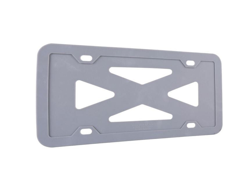 1 piece car license plate frame cover cap rear boot gray silicone for ford