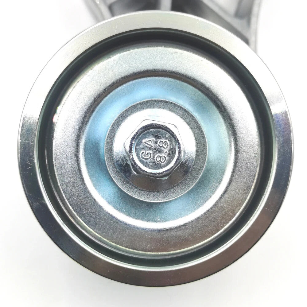 The belt tensioner pulley is suitable for Volvo models 21766717, 20521447, 21153968, 21393207, and 85013791-.