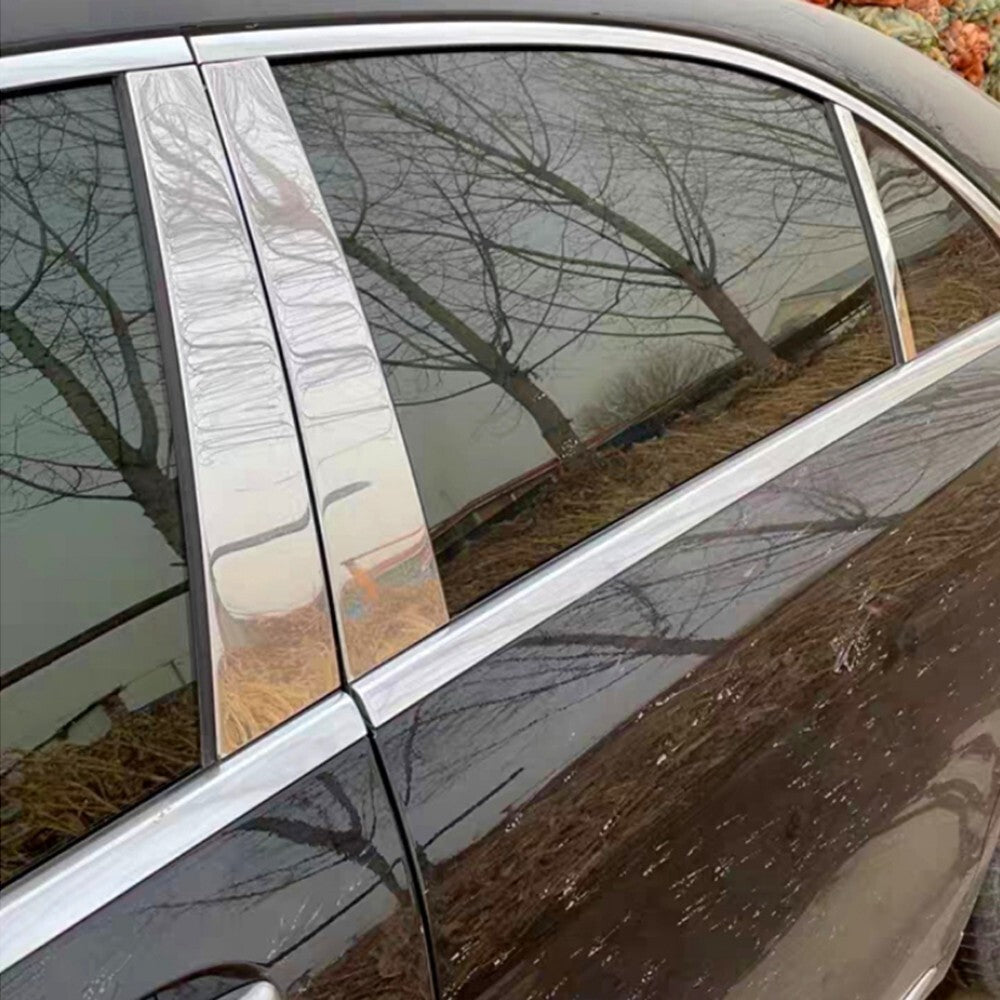 Stainless for Mercedes-Benz S W223 2021-2024 Car Window B C Pillar Pancel Cover