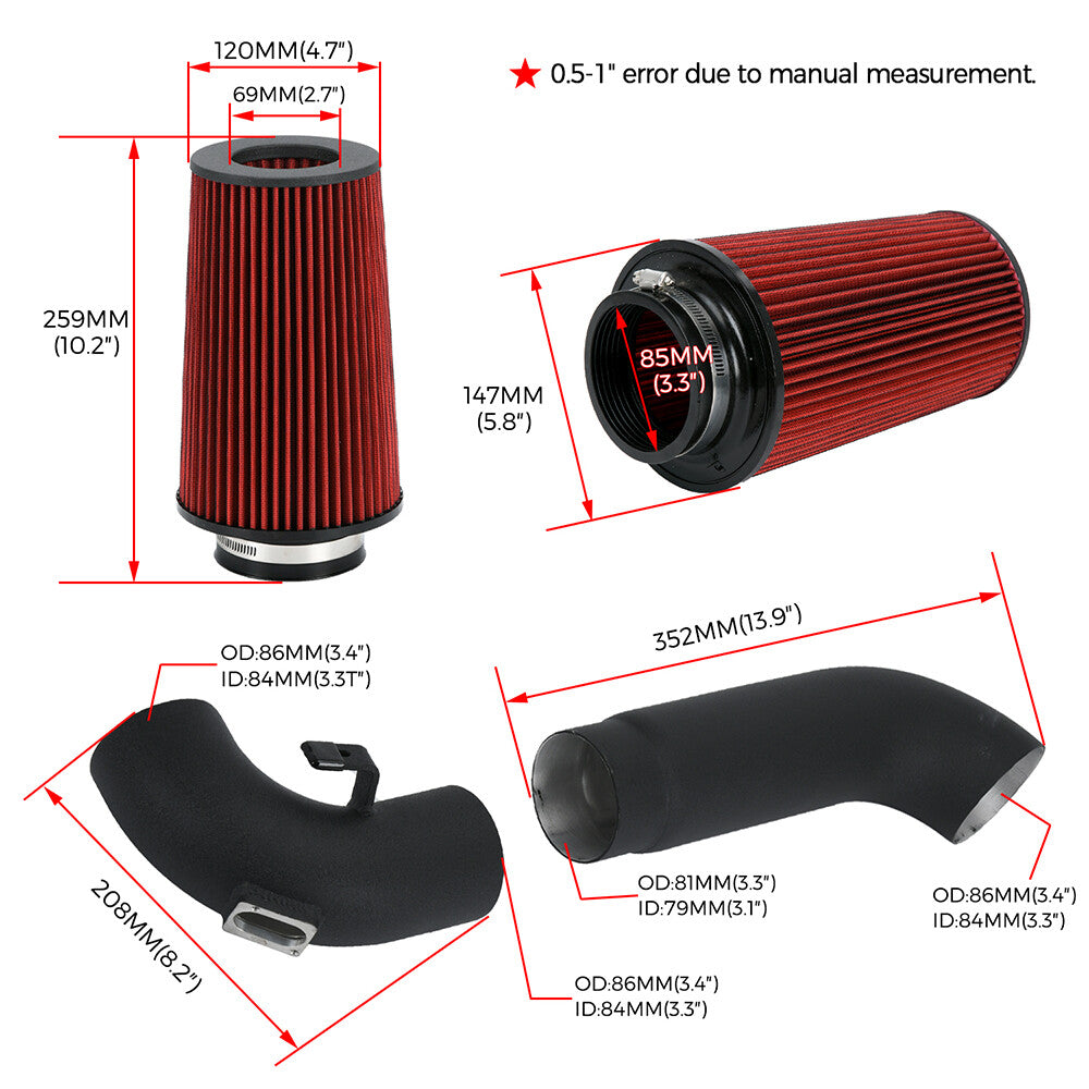 Cold Air Intake Kit for BMW F30 228i 320i 328i 420i 428i 2.0T N20 N26 2012-2016