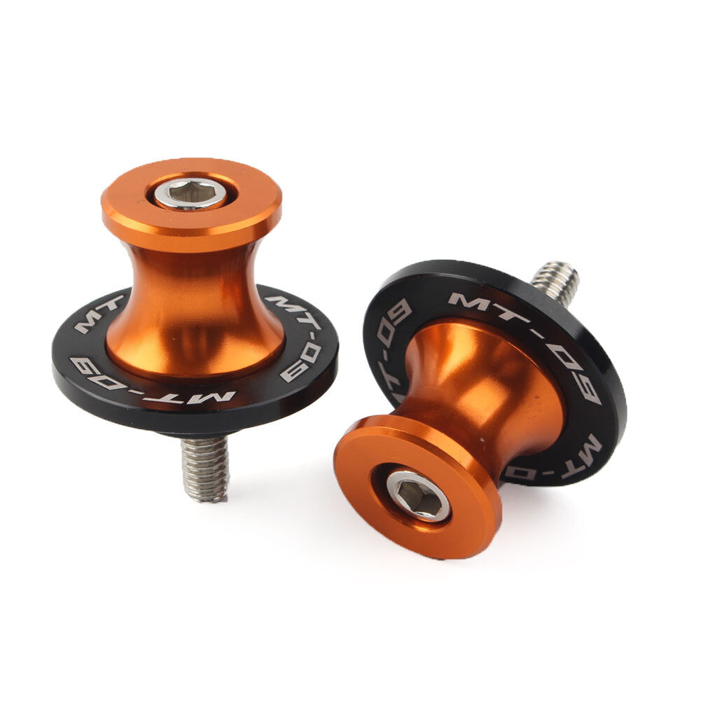 6MM CNC Schwingenspulen Slider f¨¹r for YAMAHA MT-09 FZ09 2013-22 Motorrad Orange