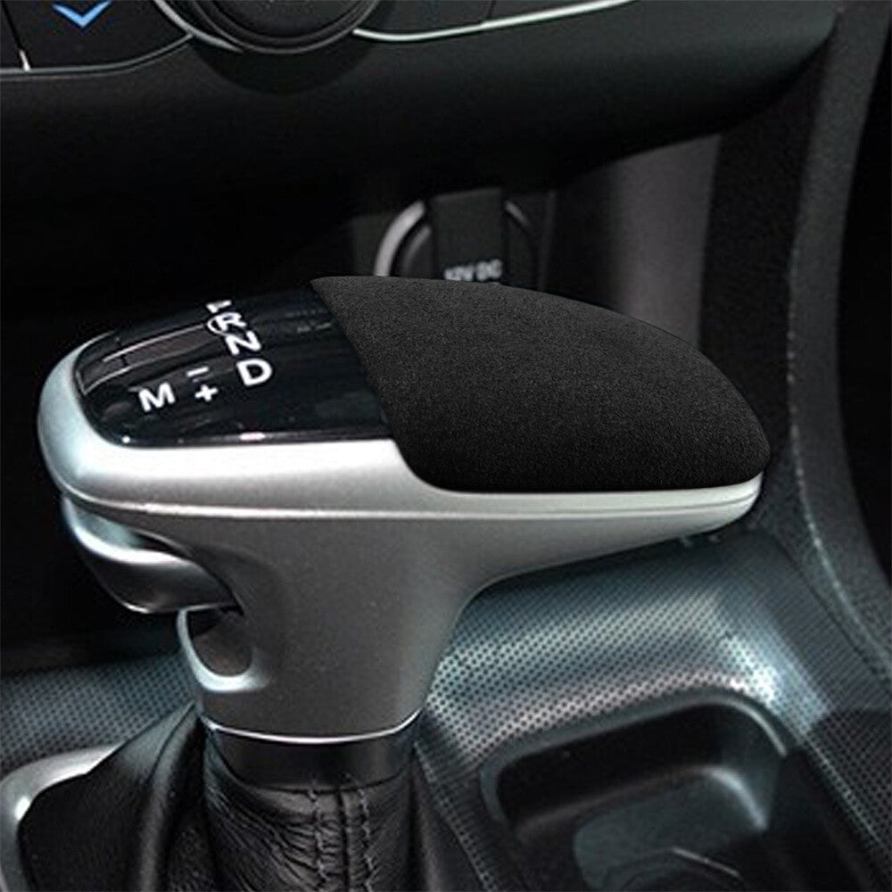 Suede Black Gray Gear Shift Knob Cover for Dodge for Challenger / Charger 2015-2023