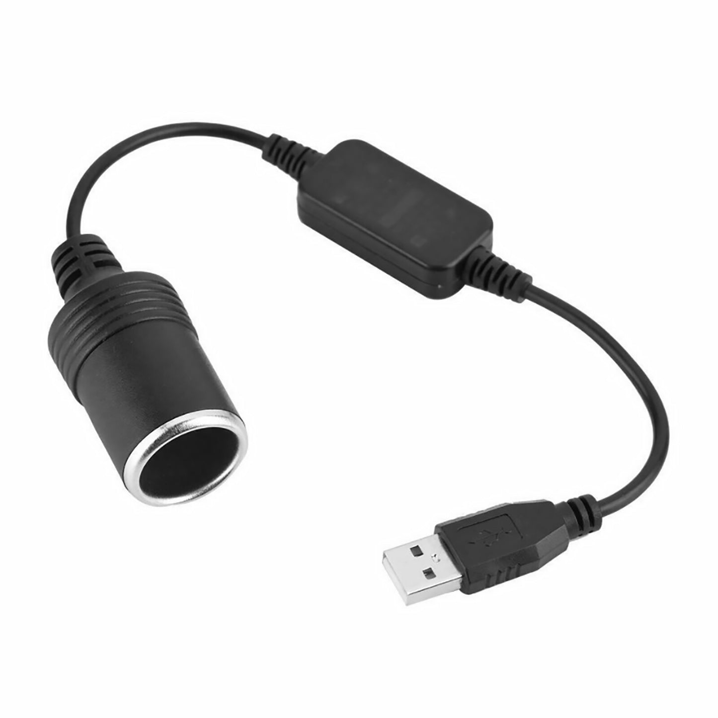 12V USB Port Car Voltage Conversion Line Socket Power Adapter Charger Cable Line