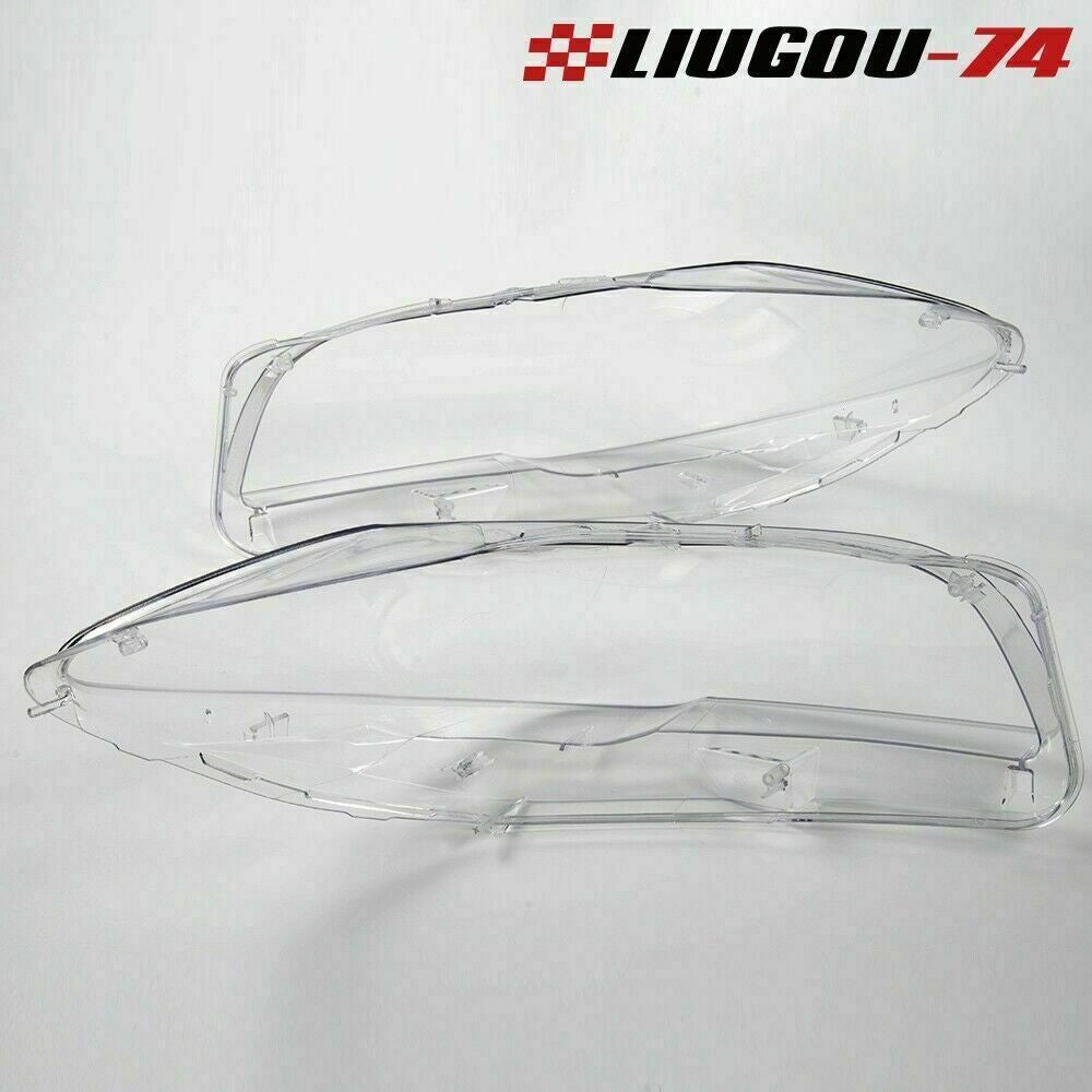 Suitable for 2010-14 for BMW F10, F18, 520, 523, 525, 535, 530 headlight protective covers with transparent lenses (2 pieces)