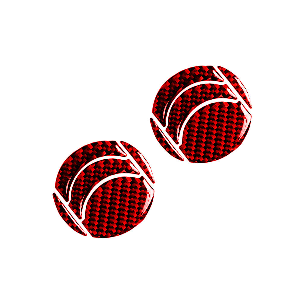 Red Left & Right Air Vents Trim Cover Carbon Fiber for Nissan 350Z 2006-2009