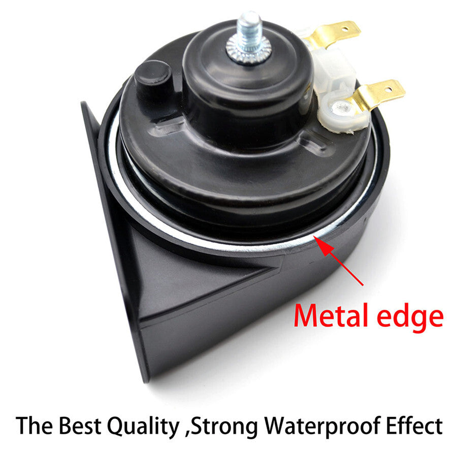 2x 410Hz/510Hz Snail Horn 110-125DB For Car Motorcycle Truck Waterproof US Stock