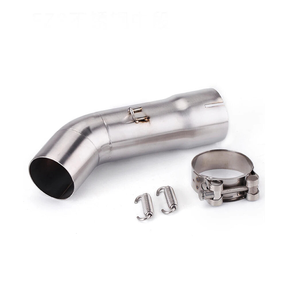 for Yamaha FZ8N/FZ8/FZ8S Stainless 51mm Racing Mid Pipe Slip-On Exhaust Upgrade
