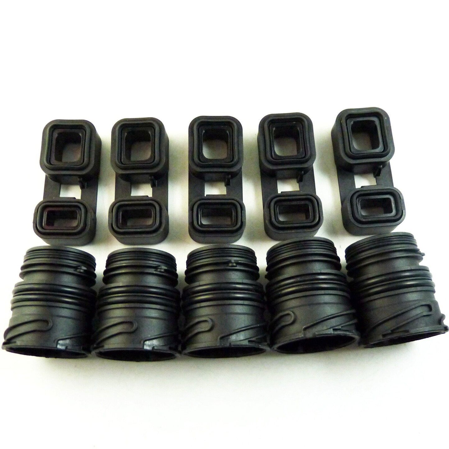 for BMW E53 E65 E66 E70 E71 E90 Set of 5 Mechatronic Sealing SLEEVE + ADAPTER