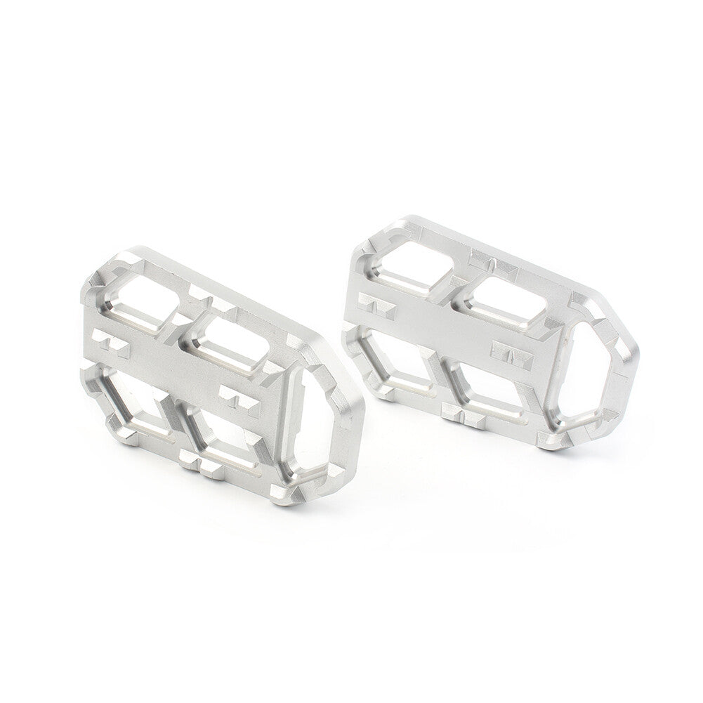 Foot Pegs Footrests Wide Brake Pedals Left Right Silver Fit for HONDA CB500X 15-22