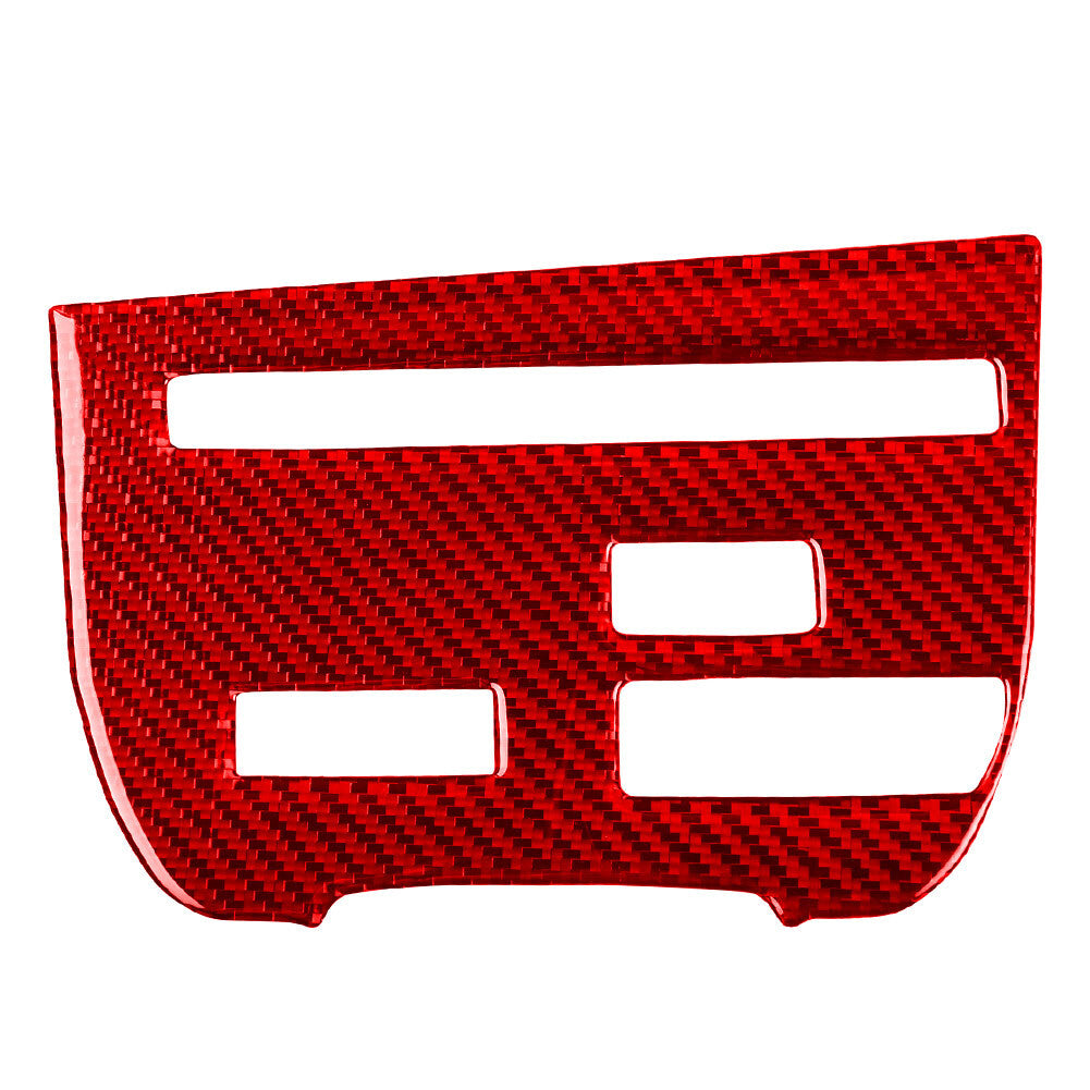 Fit for Nissan GTR R35 2008-2016 Central Console CD Panel Cover Trim Carbon Red RHD