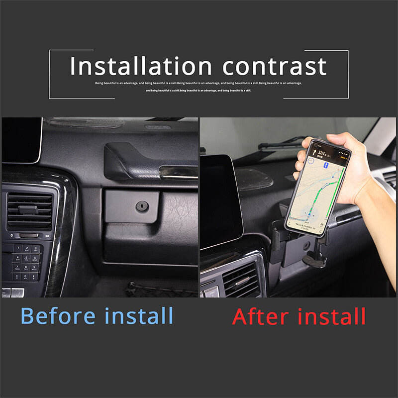 Matte black ABS armrest box decorative protective cover for Toyota Sequoia 22-23