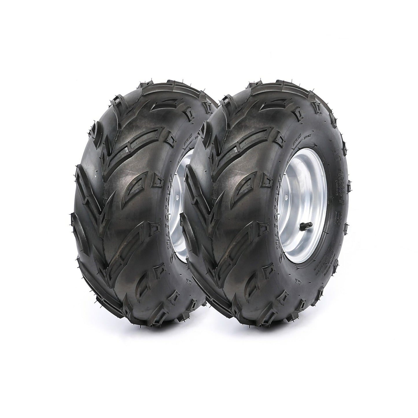 2-piece 16x8-7 wheel rims + 4 bolts 24T rear axle hubs suitable for all-terrain vehicles, go-karts, and for golf carts.