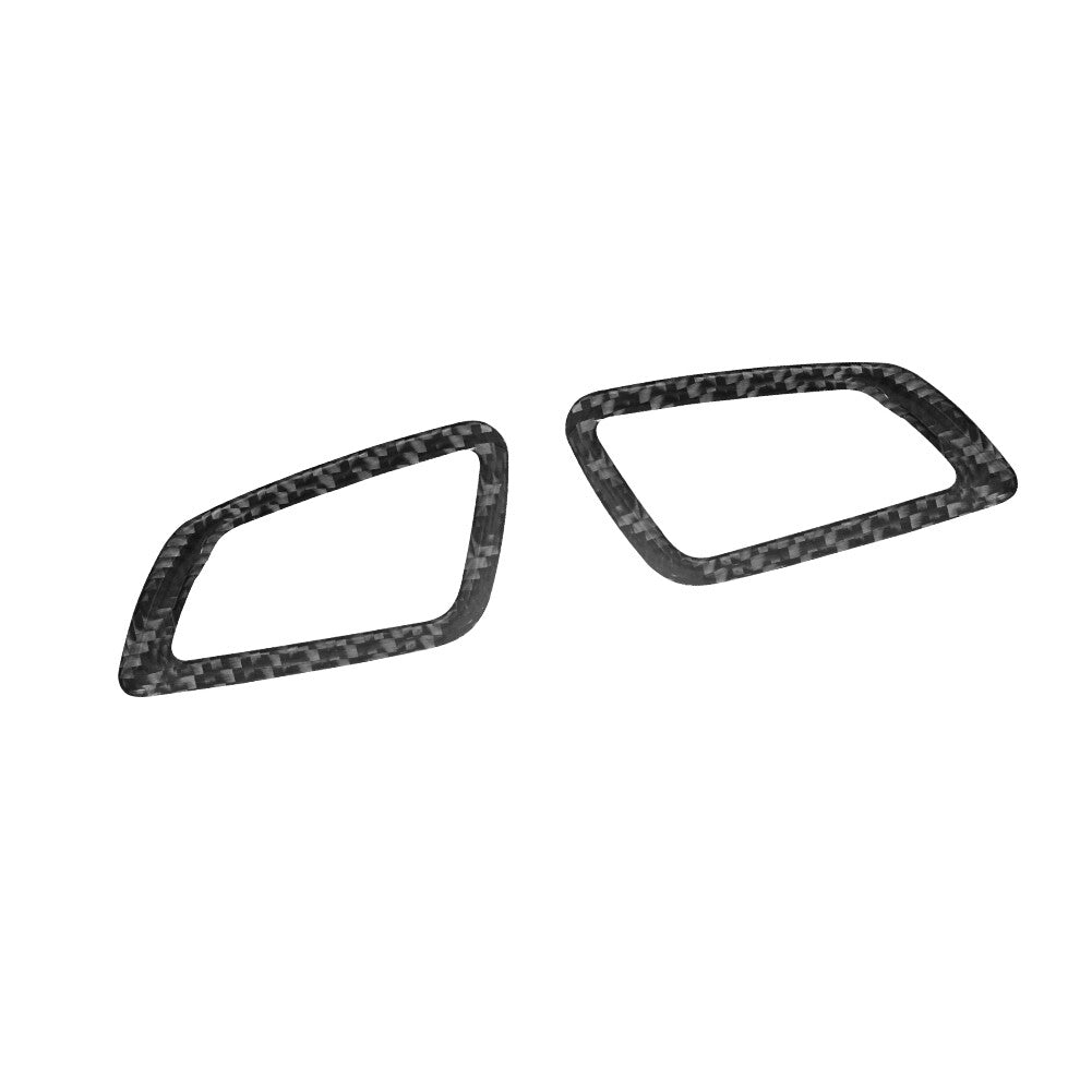 2Pcs Carbon Fiber Front Defogging Frame Cover Trim for KIA Cadenza 2014-2016