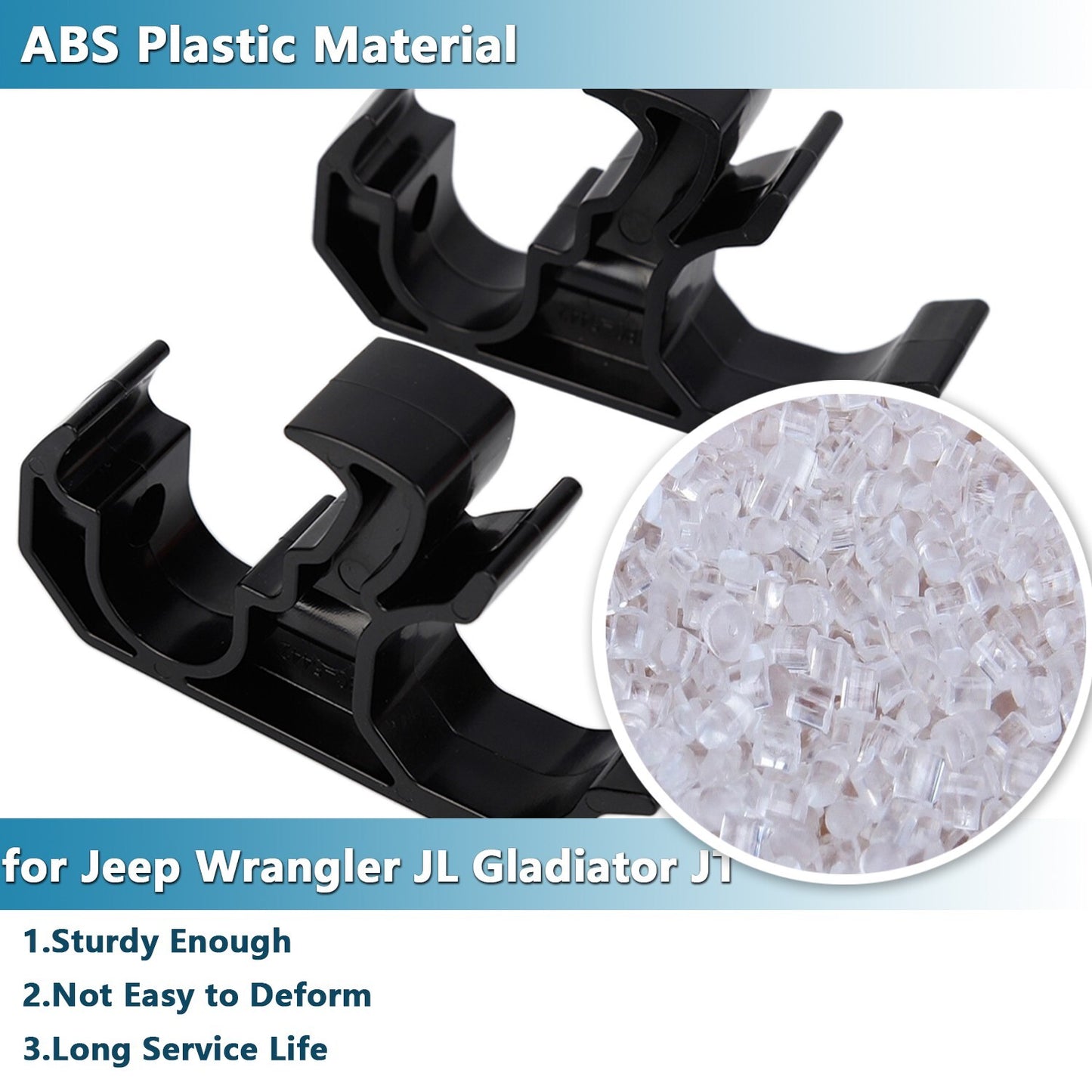 Front for Seat Flashlight Holder Mount for Jeep for Wrangler JL Gladiator JT 2018-2023