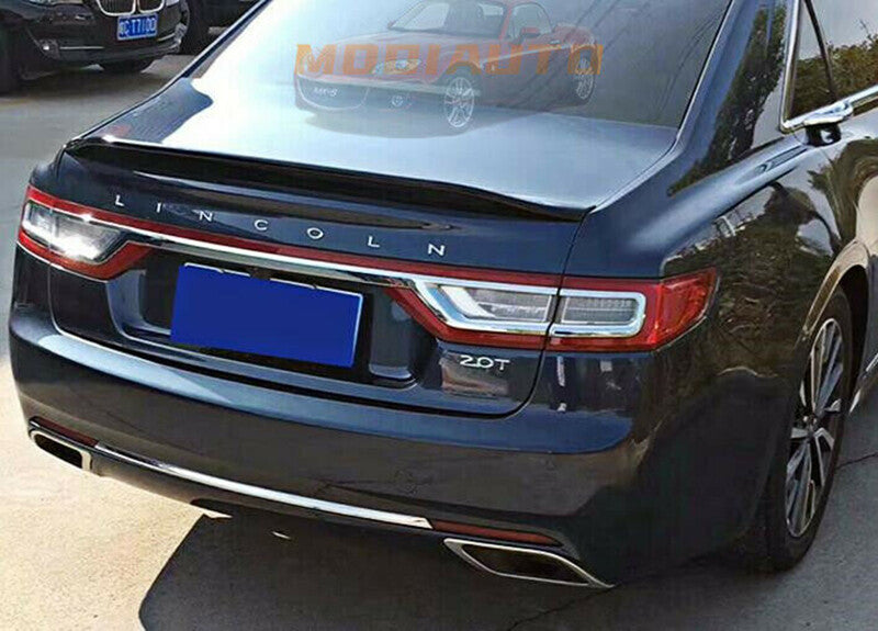 for Lincoln 2017-2021 Piano black Rear Tail Trunk Spoiler Wing Lip
