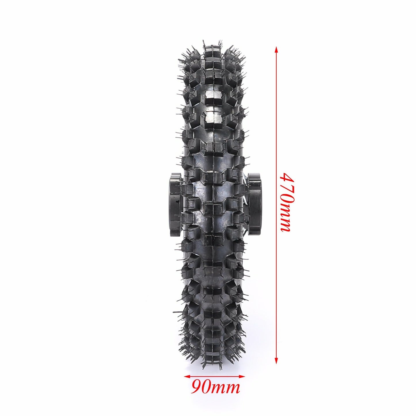 15mm Front 60/100-14 Rear 80/100-12 Tyre Rim Wheel Pit Dirt Bike 70 110cc 125cc
