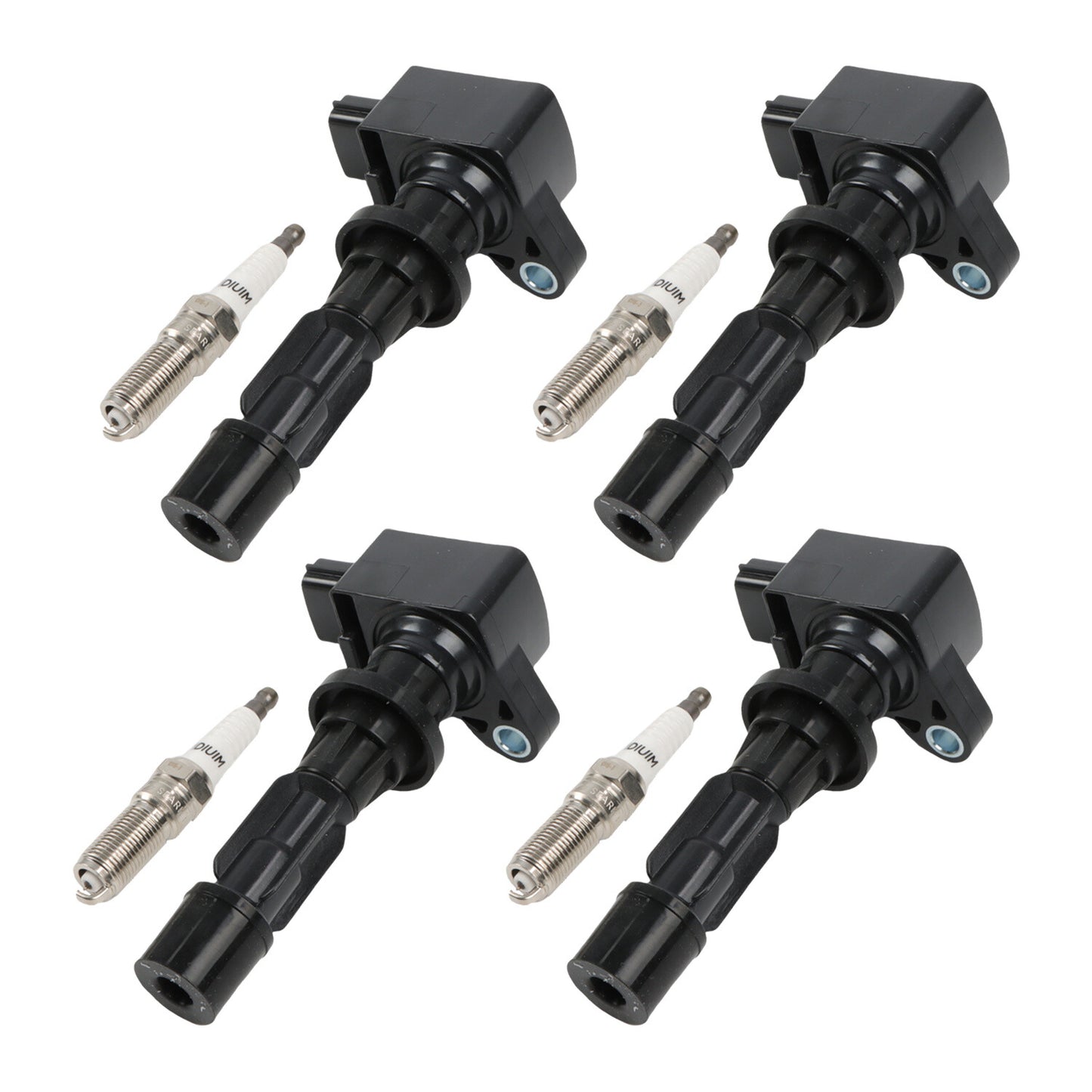 4Pcs Ignition Coil UF540 Iridium Spark Plug 90083 For 2006-2013 for Mazda 3