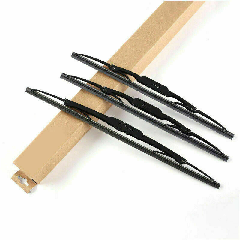 Black Front Window Rain Snow Wiper Trim Cover 3P for Toyota FJ Cruiser 2007-2014
