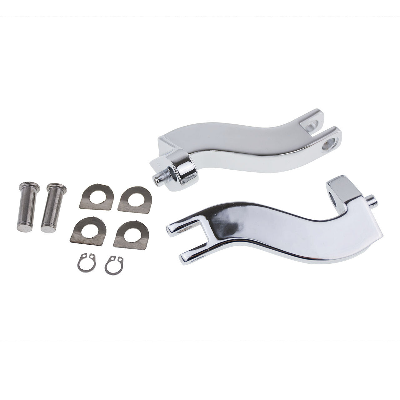 Chrome Passenger Foot Peg Mount Kit for Harley Touring Road Street Glide 93-2024