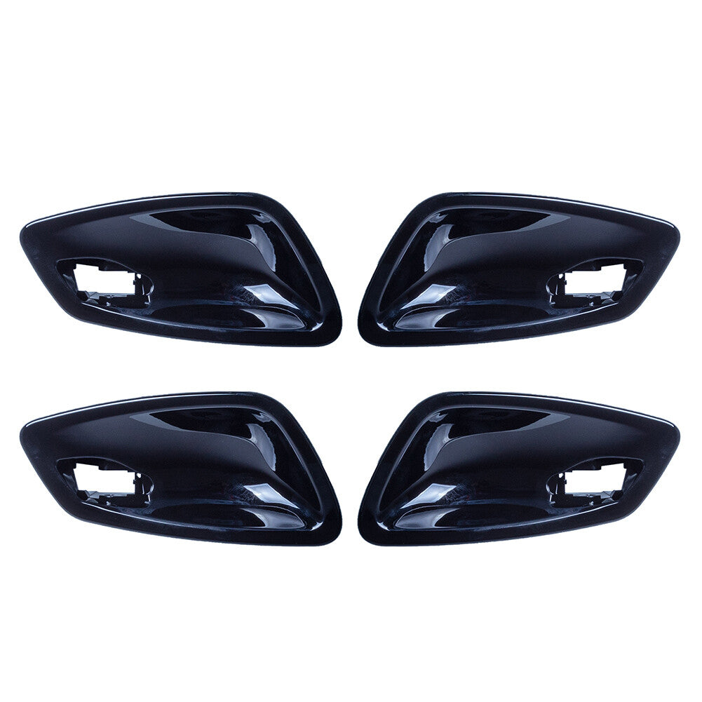 4¢ª Innent¨¹rgriffschalenabdeckung f¨¹r for BMW 3er E90 2005¨C2012 ABS, gl?nzend schwarz