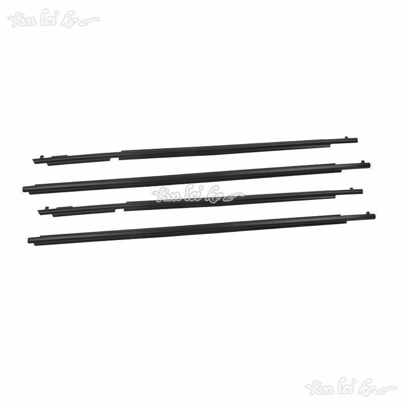 Car Quarter Door Belt Moulding Black Set for Toyota Prado FJ/LC150 2010-2021