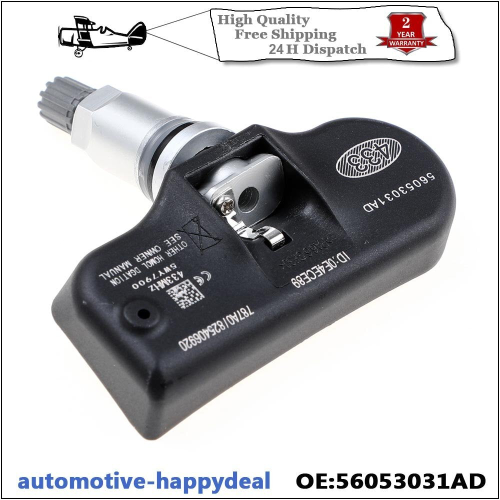 4PCS for Chrysler 200 300 for Dodge TPMS Tire Pressure Monitoring Sensor 56053031AD