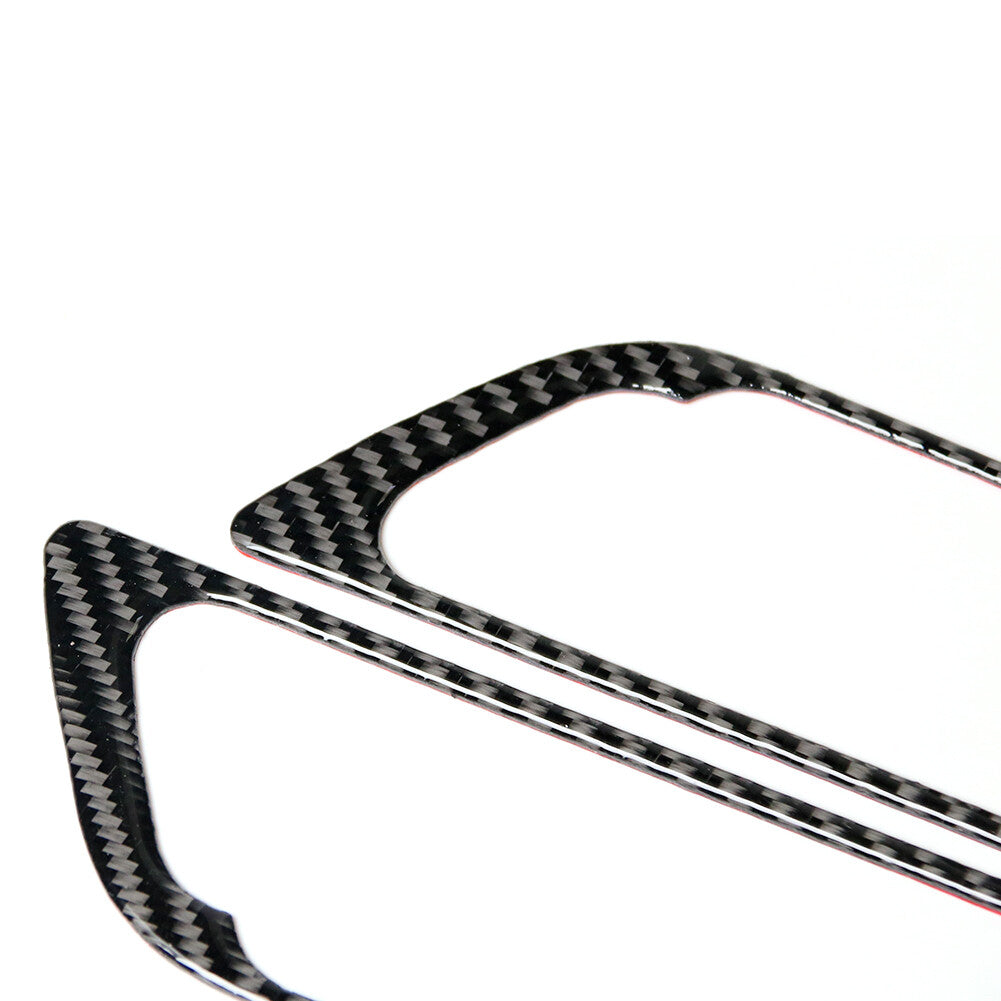 2Pcs Carbon Fiber Side Door Handle Cover Trim for BMW 6 Series F12 F13 2011-2018
