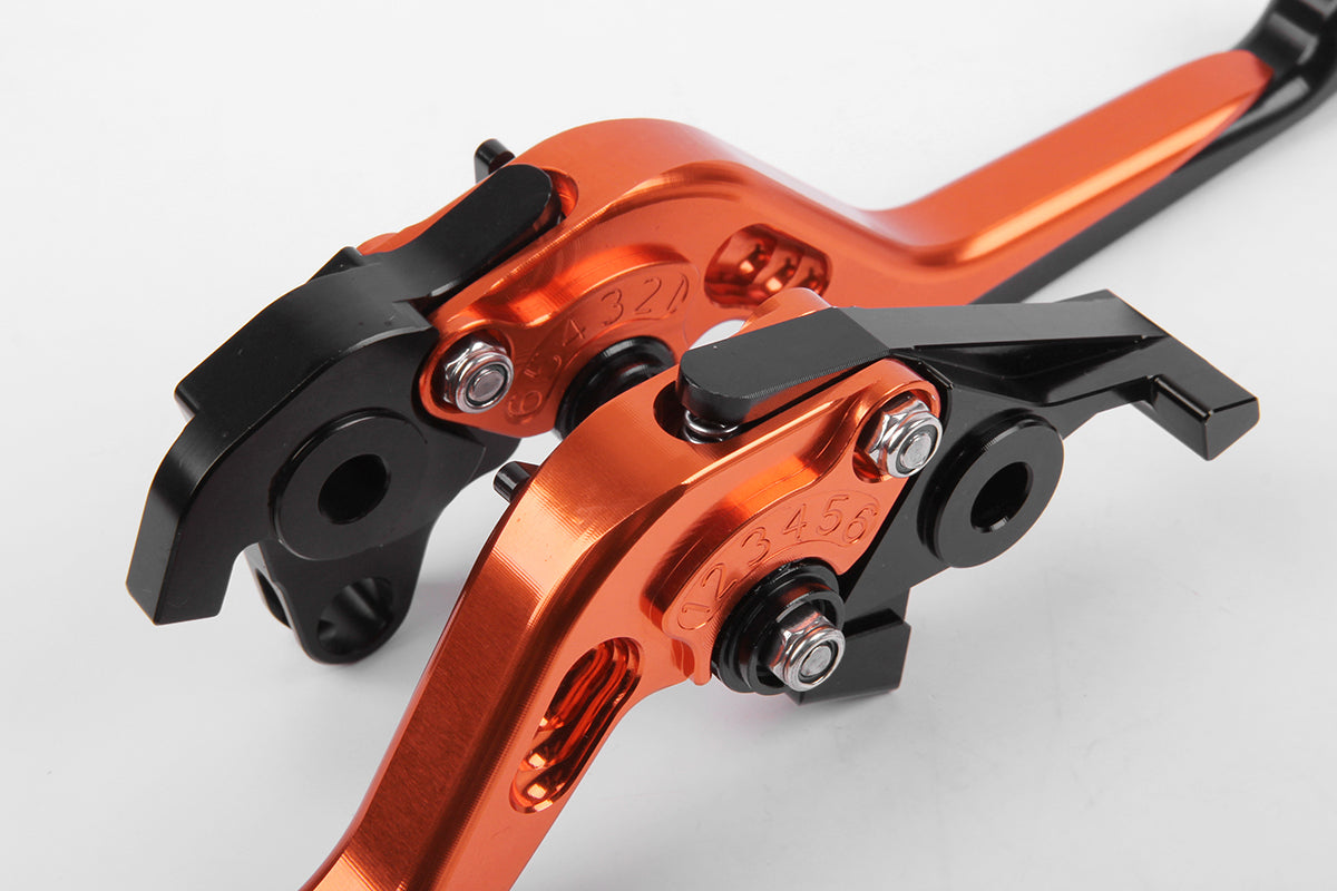 Extending Orange CNC Brake Clutch Levers For 1190 Adventure/R 13-14 990 SMR/SMT