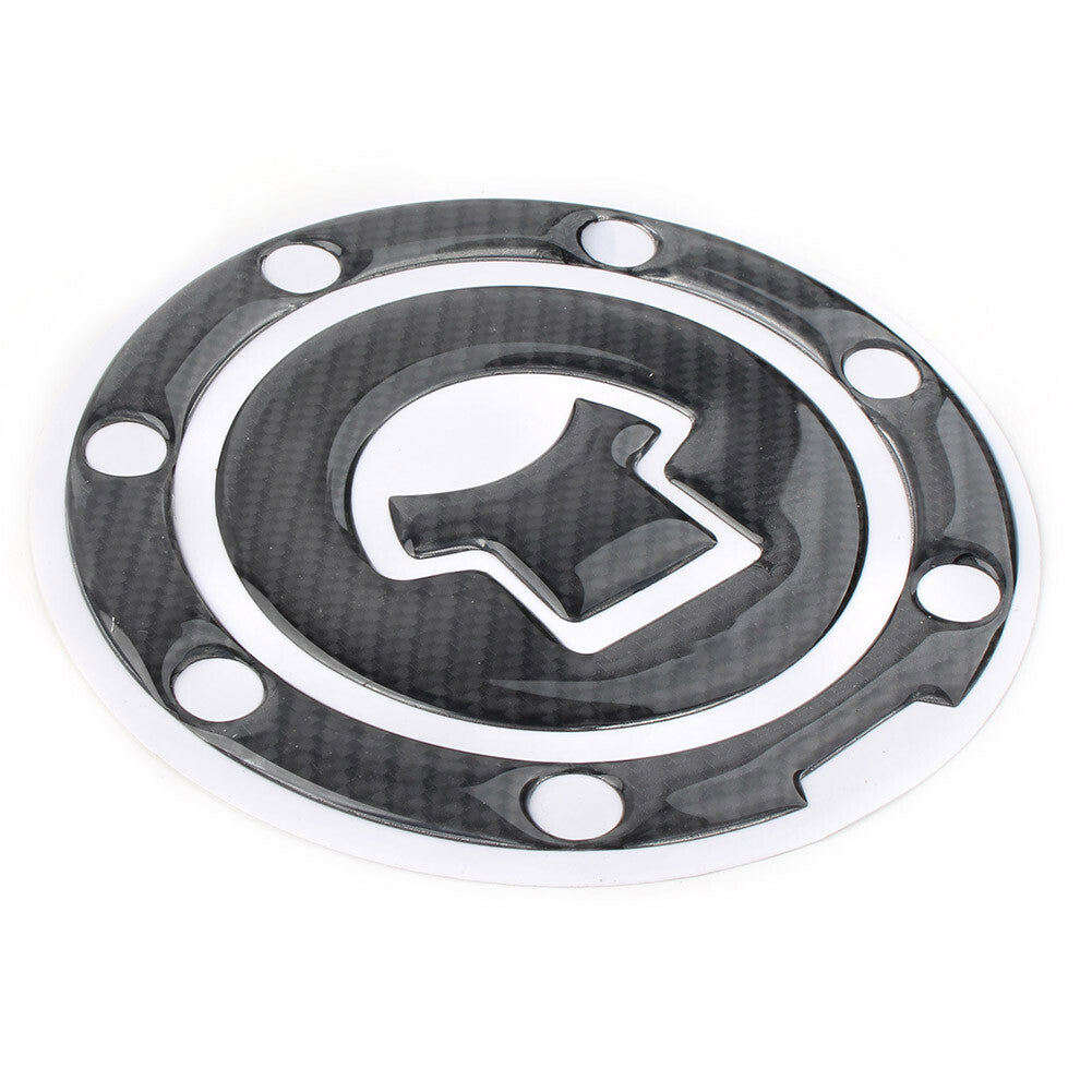 Fit 03-15 for Honda CBR600RR Carbon Fiber Look Gas Tank Fuel Cap Cover Protector Pad