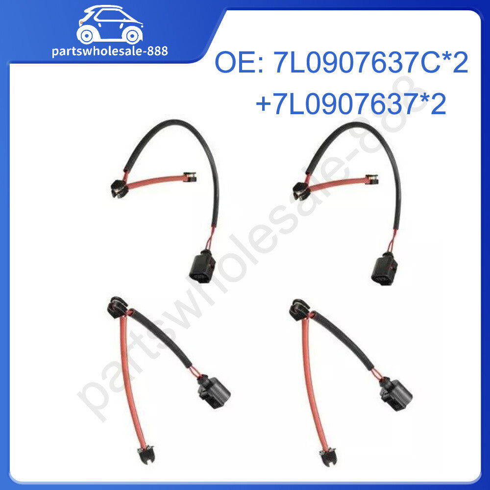 2 Front 2 Rear Brake Pad Wear Sensor for AUDI Q7 for PORSCHE for CAYENNE for VW TOUAREG