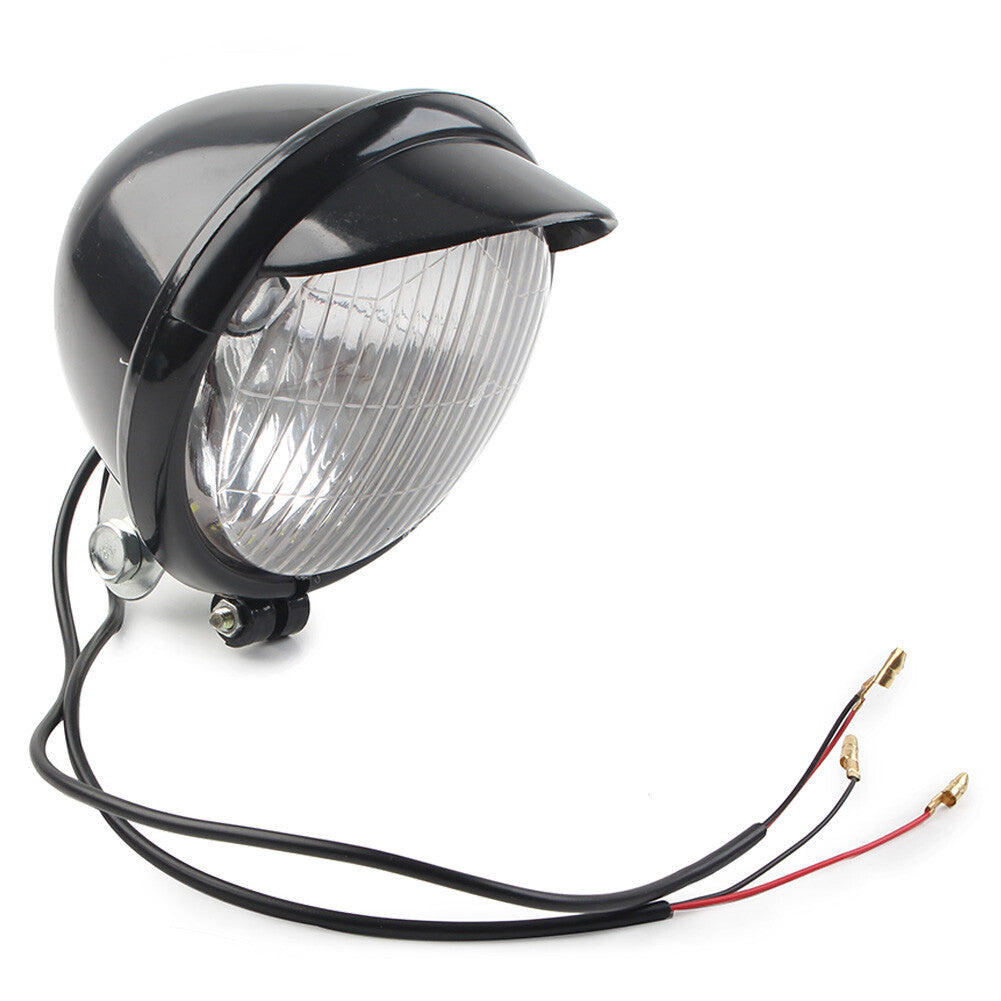 Motorcycle Front Headlight Passing Fog Light Lamp for Harley for Honda for Suzuki Black