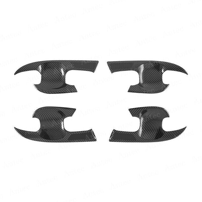 4P Carbon Fiber Style Door Handle Bowl Cover Trim for Toyota for Corolla Cross 22-24
