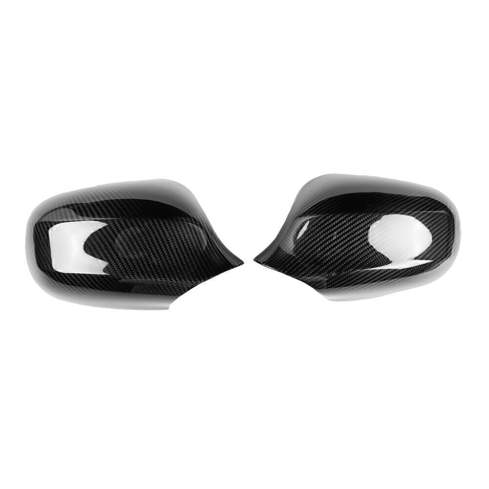 2x Carbon Fiber Side Mirror Cover Cap Fit for BMW E90 E91 3 Serie 2005-12 06 07