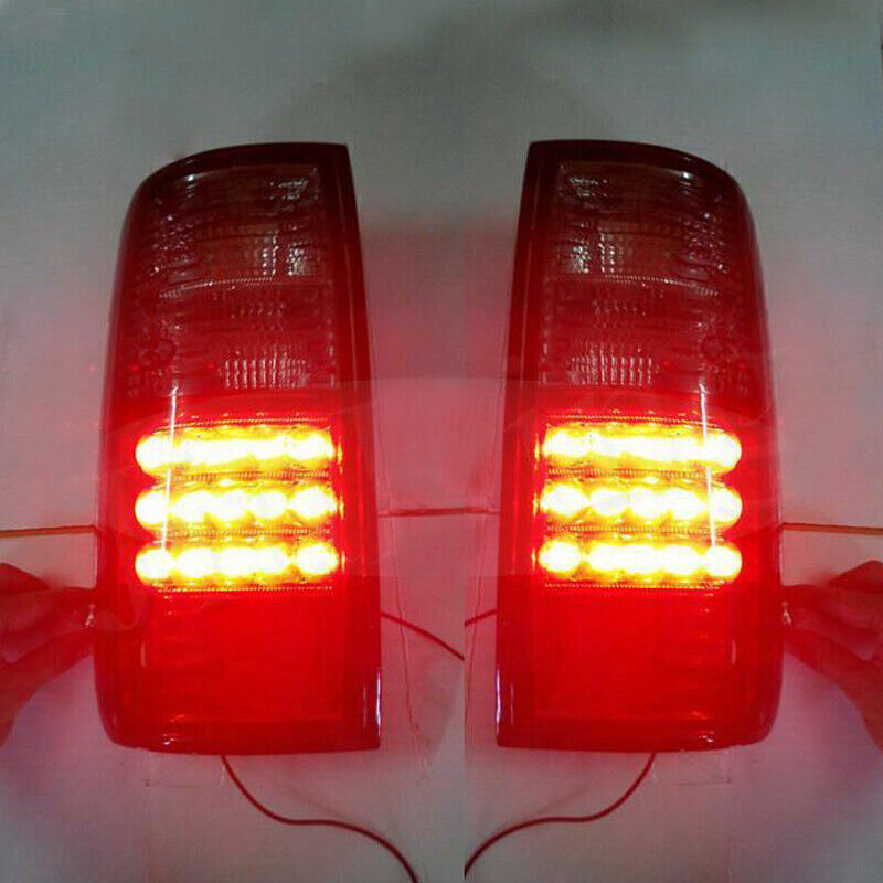 for Toyota for Land Cruiser LC80 FJ80 91-1997 RedBlack LED Tail Light Brake Lamp 2X