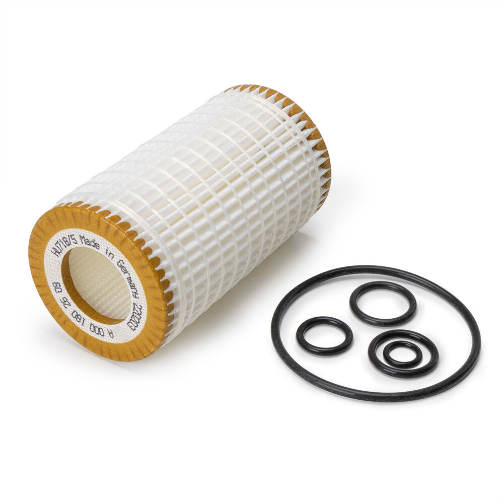 6-piece oil filter kit with sealing rings for new for Mercedes-Benz HU 718/5 X engines 0001802609