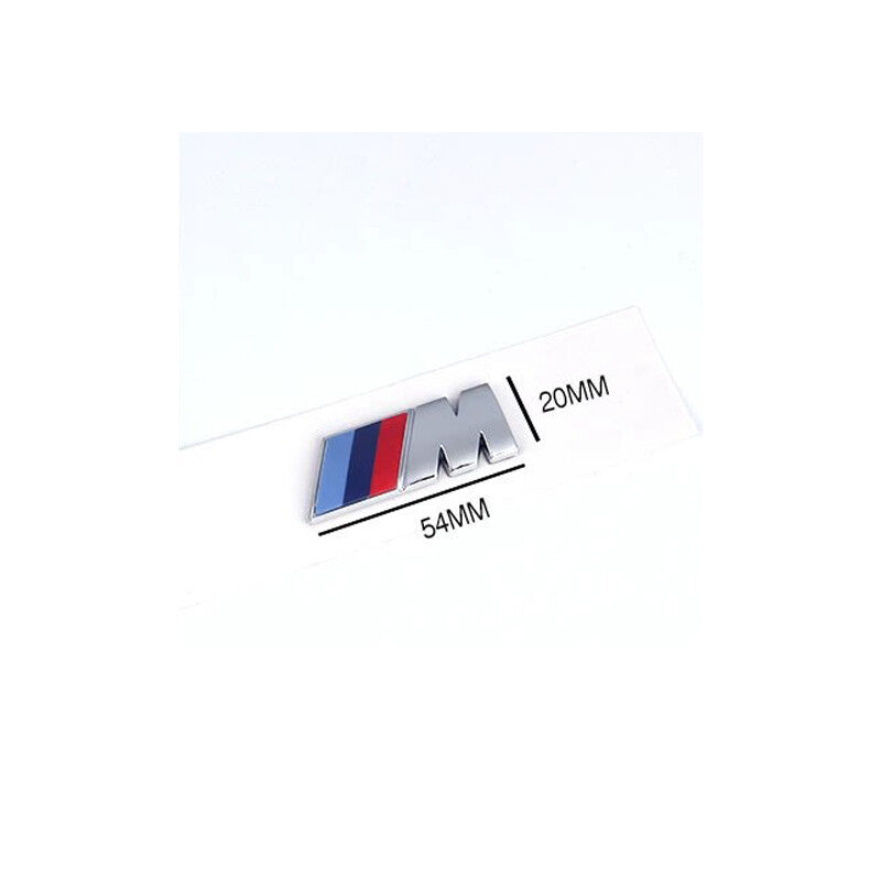 for BMW Silver Trunk Emblem X4 M Small Lettering Decal Badge Set