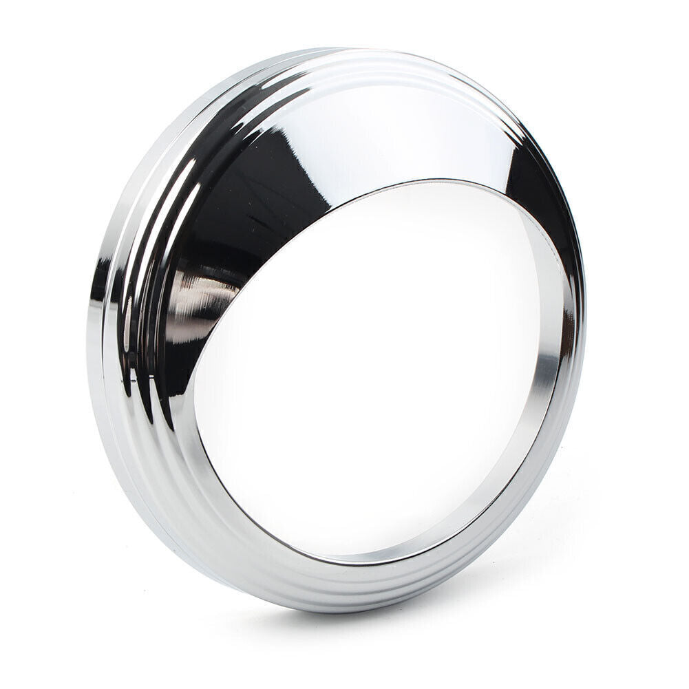 Fit for Harley with 5 speedometer Aluminum Bezel Chrome Trim Ring Visor Cover
