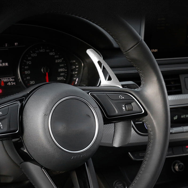 for Audi A3A4/A5/A6/Q7/TT/TTS Gear Shift Steering Wheel Extension Paddle Silvery
