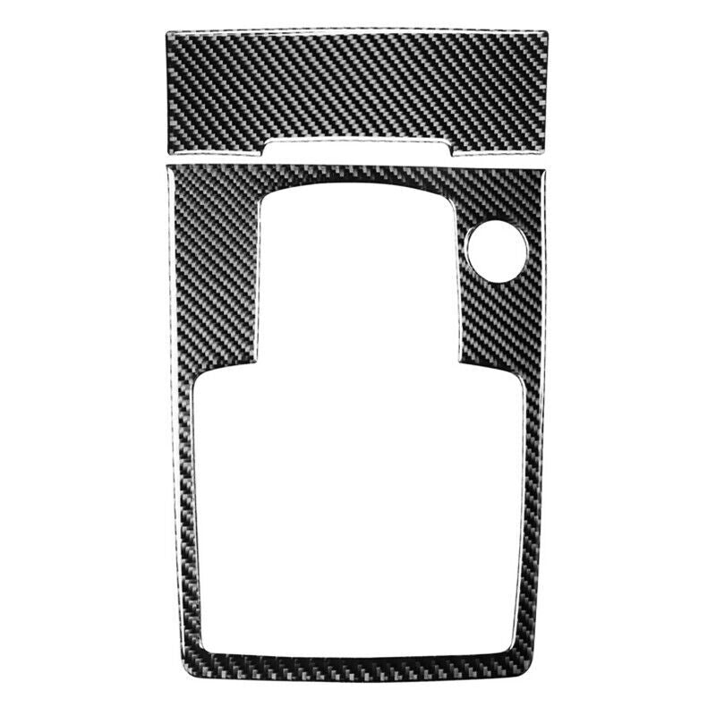 Genuine carbon fiber car gear shift cover trim suitable for Audi Q7 2008 - 2015 2 pieces
