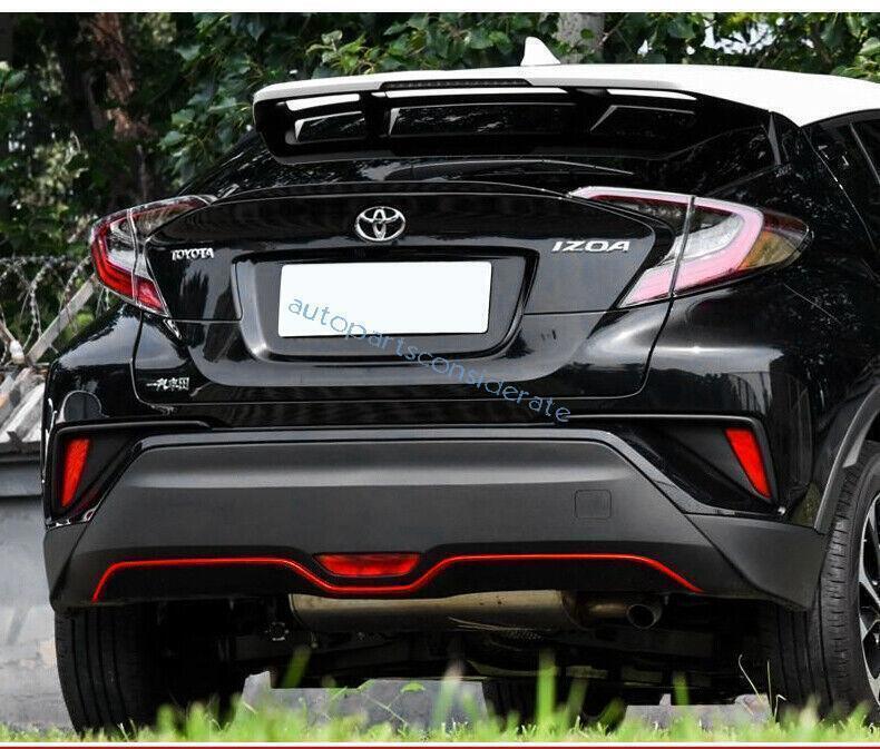for Toyota CHR C-HR 2018-22 Red Look ABS Rear Bumper Molding Strip Cover Trim 1X