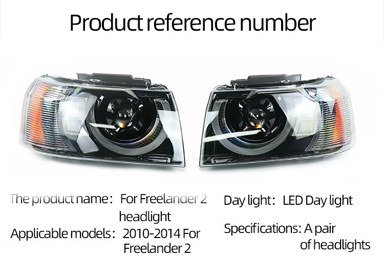 for Land Rover 2010 2011 2012 2013 2014 Freelander 2 Upgraded for Defender Headlight