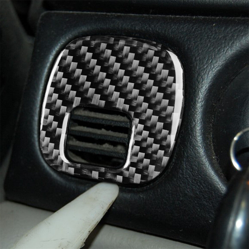 Carbon Fiber Key Ignition Switch Panel Cover for Chevrolet for Corvette C5 1998-2004