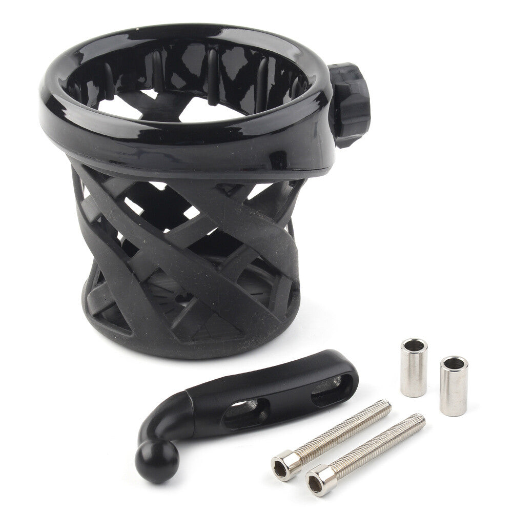 Handlebar Cup Holder Drink W/ Mesh Basket Mount for Honda Goldwing GL1800 Black